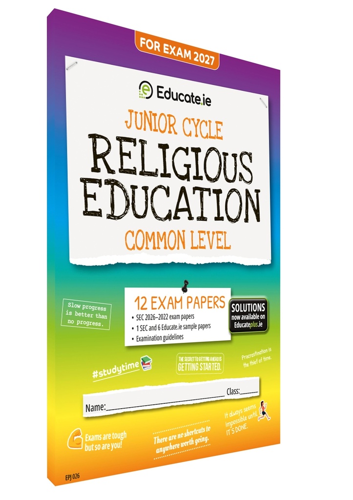 [9781917848534] 2027 Educate.ie Religious Education JC Common Exam Papers