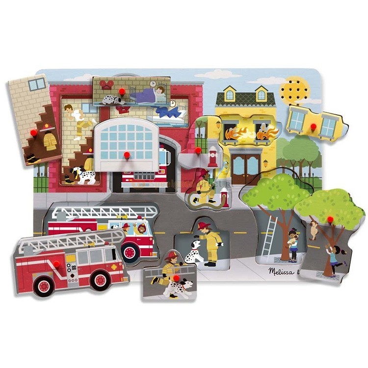 Around The Fire Station Sound Puzzle Melissa and Doug (Jigsaw)
