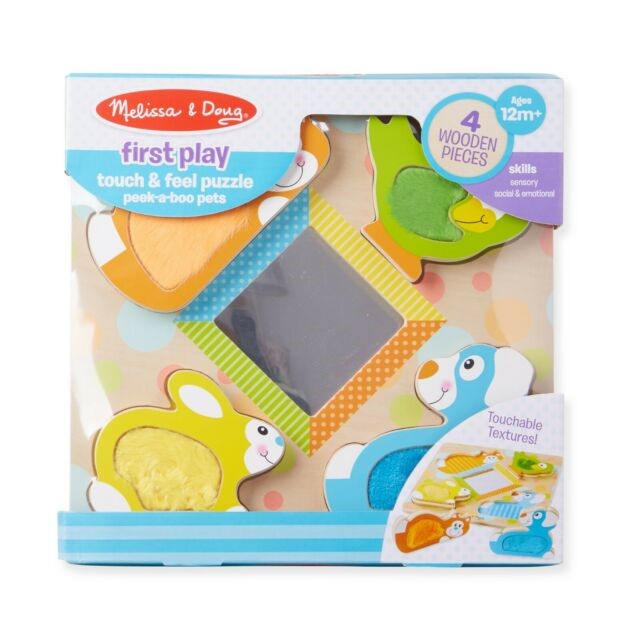 [0000772118989] Touch And Feel Puzzle Peek A Boo Pets (Jigsaw)