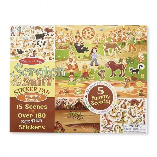 * Scratch and Sniff Sticker Pad Tempting Treats Melissa and Doug