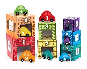 Sorting and Nesting (Cars and Garages) Melissa and Doug
