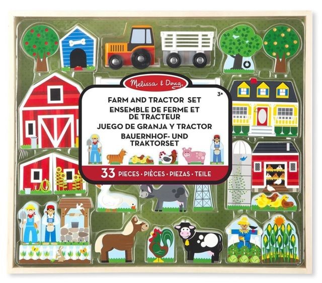 Wooden Farm and Tractor Play Set Melissa and Doug