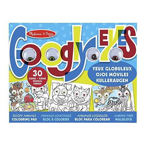 [0000772151658] Googly Eyes Colouring Pad Goofy Animals Melissa and Doug