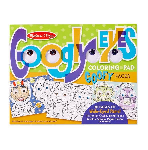 Googly Eyes Colouring Pad Goofy faces Melissa and Doug