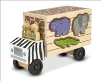 Shape Sorting Truck Safari Animal Rescue Melissa and Doug