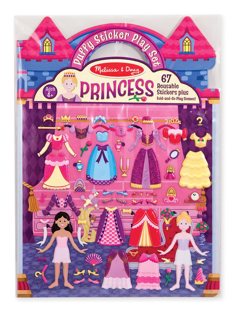 Reusable Puffy Stickers Princesses Melissa and Doug