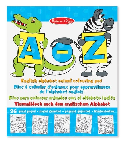 * English Alphabet Animal Colouring Pad Melissa and Doug