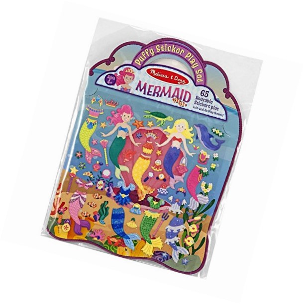 Reusable Puffy Stickers Mermaids Melissa and Doug