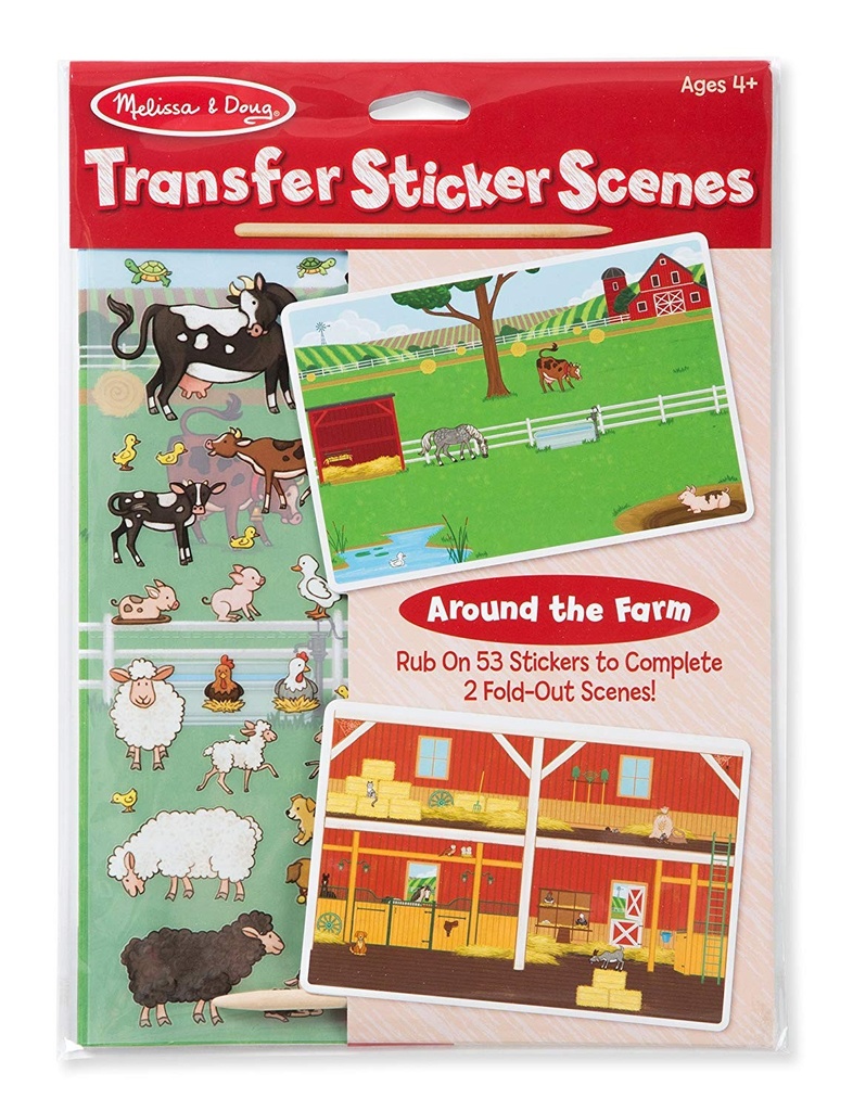 Transfer Sticker Scenes - Around the Farm Melissa and Doug