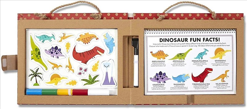 Drawing And Magnet Kit Reusable- Dinosaurs
