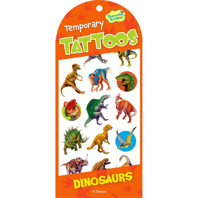 [0643356049226] Temporary Tattoos Dinosaurs