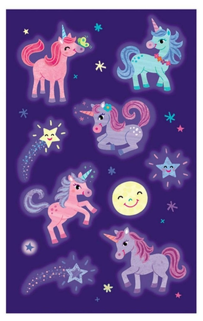Stickers Glow in Dark Unicorns