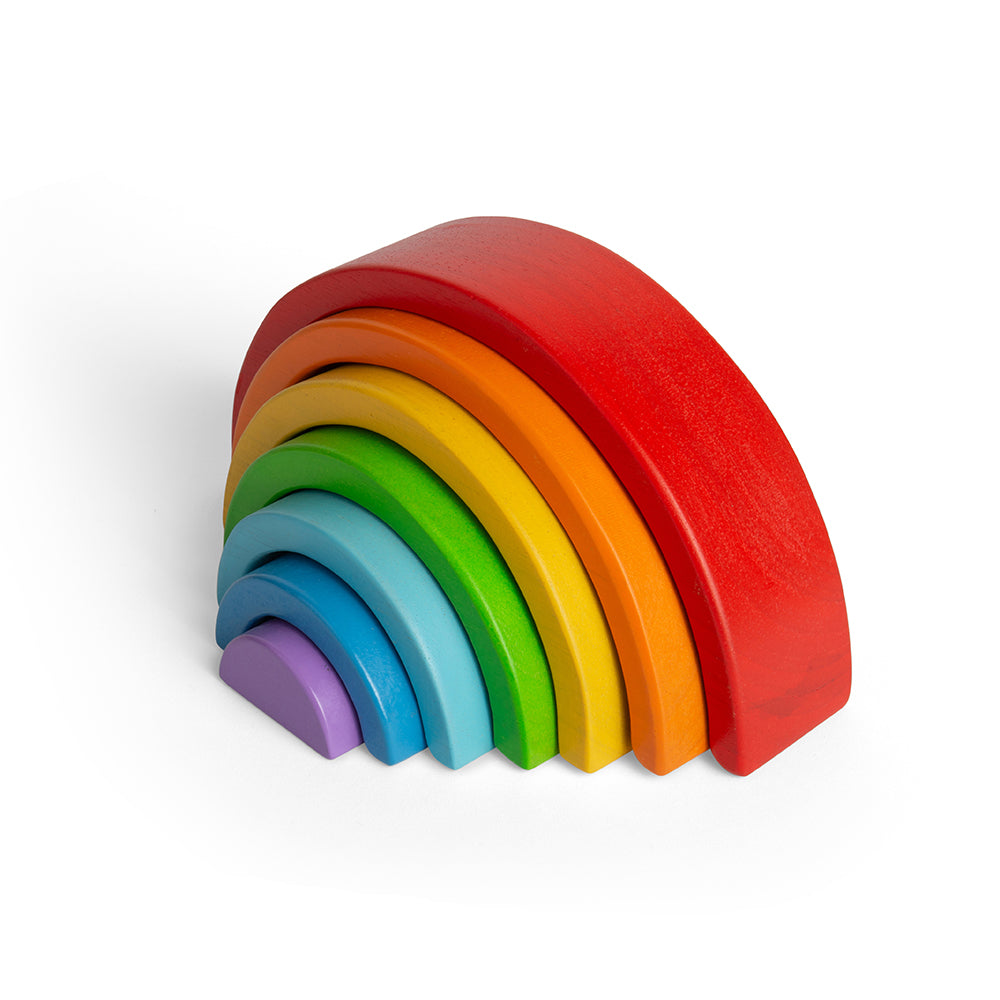 Wooden Stacking Rainbow Small Bigjigs