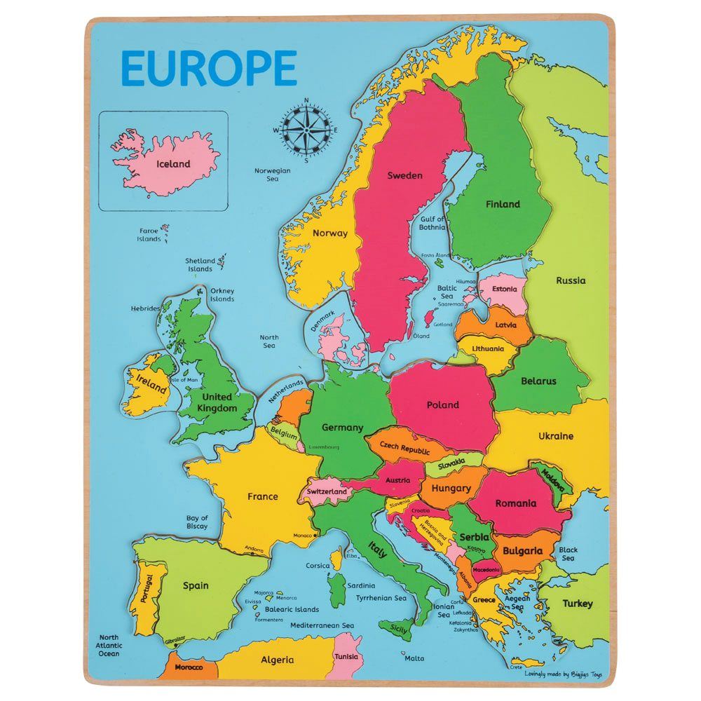 Europe Insert Puzzle Bigjigs (Jigsaw)