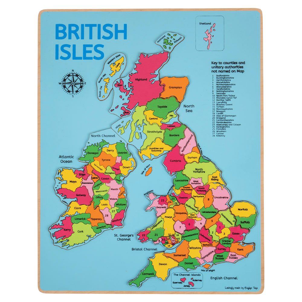 British Isles Insert Puzzle Bigjigs (Jigsaw)