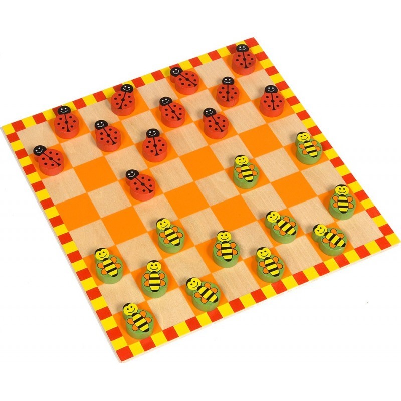 Ladybird and Bee Draughts Bigjigs
