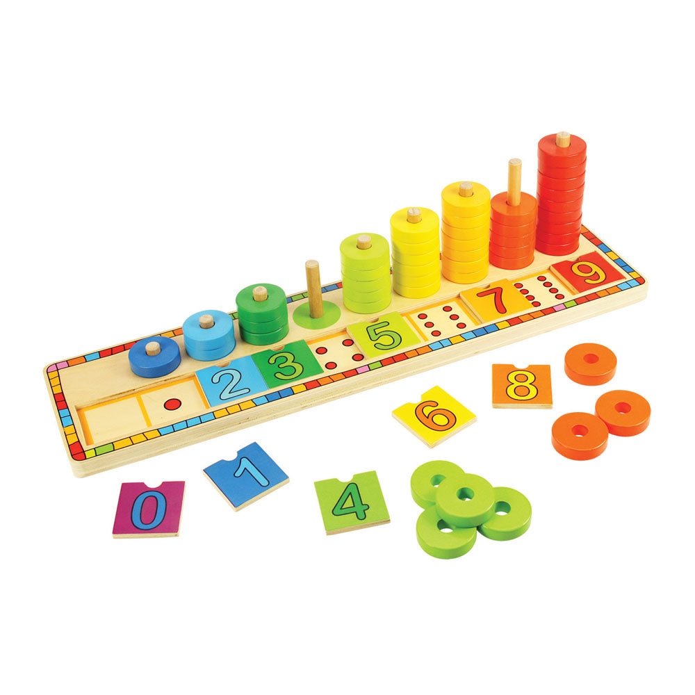 [0691621195314] Learn To Count Wooden Toy Bigjigs