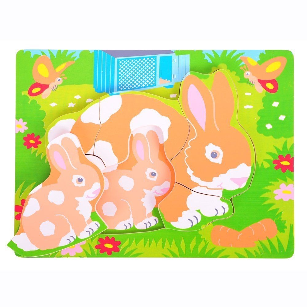 Chunky Puzzle - Mum and Baby Rabbit (Jigsaw)