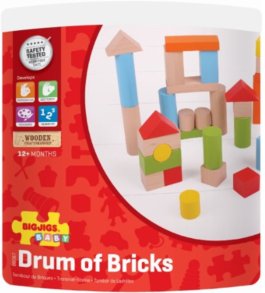 Drum of Bricks Bigjigs
