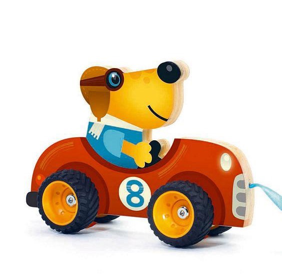 [3070900062412] Pull Along Toy Terreno Car Djeco