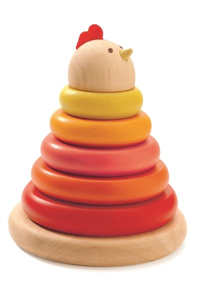 [3070900063037] Stacking Game Mother Hen Cachempil Djeco