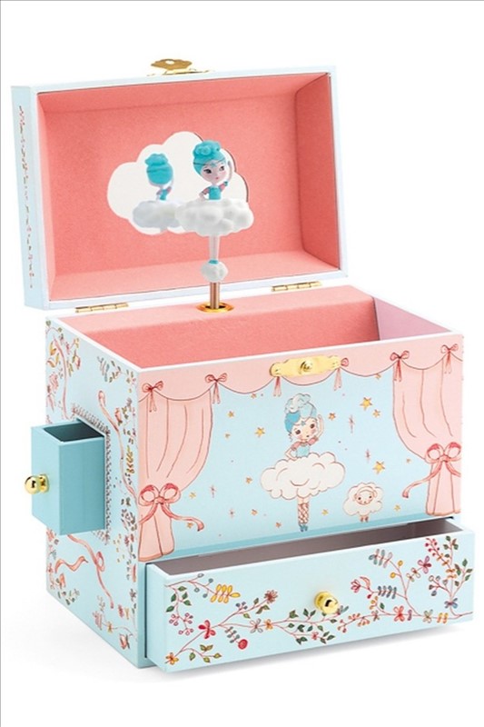 [3070900065918] Djeco Ballerine on Stage Musical Jewellery Box