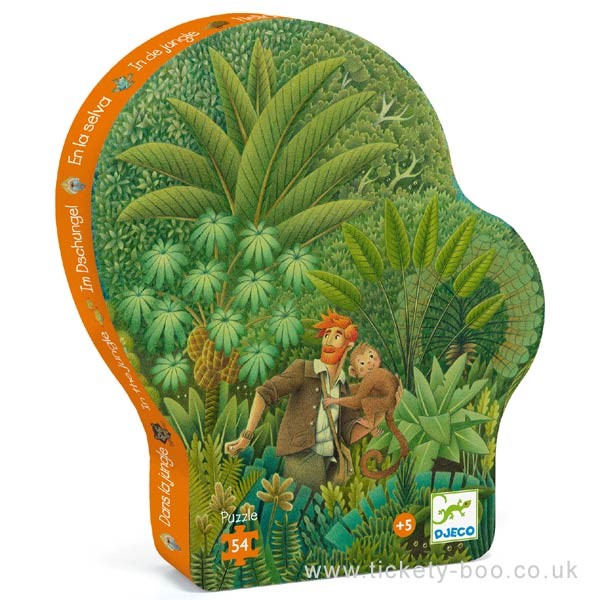 Silhouette Puzzle In The Jungle 54 piece (Jigsaw)