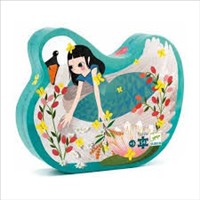 Lady with the Swan (Silhouette 54 Piece Puzzle) (Jigsaw)