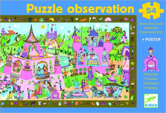 [3070900075566] Puzzle Princess 54Pcs (Observation And Poster) (Jigsaw)