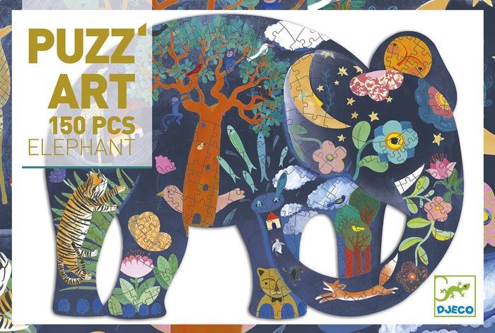 [3070900076525] Elephant Puzz'Art 150pcs Djeco
