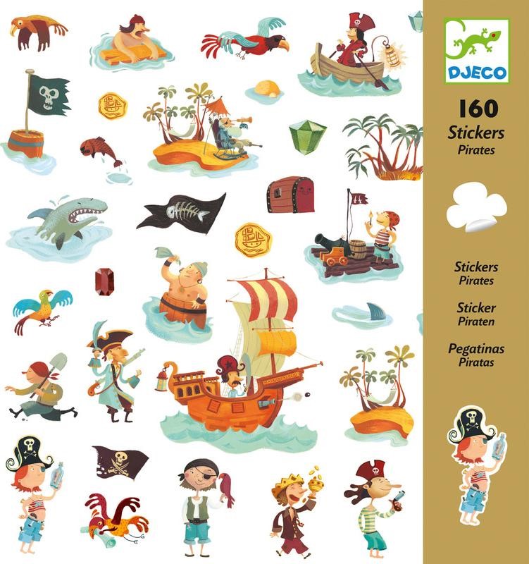 160 Pirates Stickers Djeco