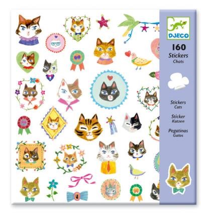 160 Cat Stickers