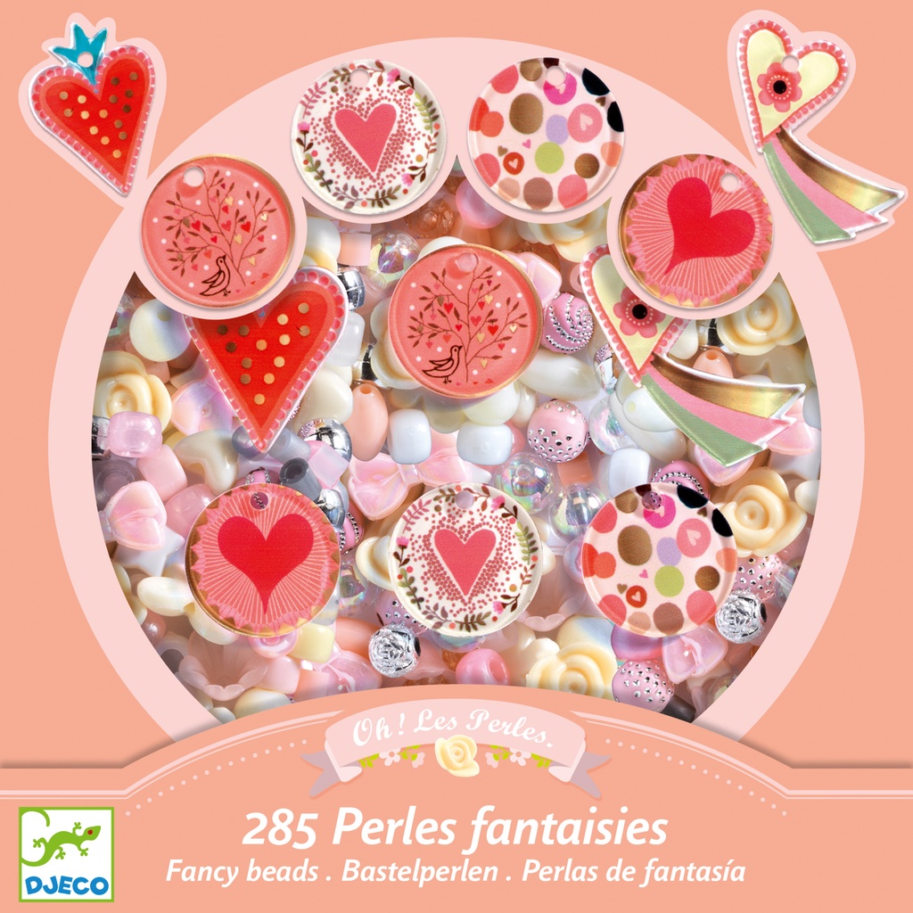 [3070900098558] Hearts - Abundance Beads