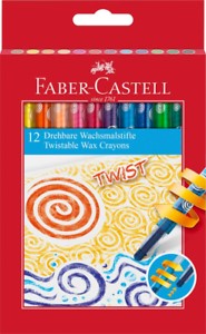 Twistable Wax Crayons 12pk Faber-Castell