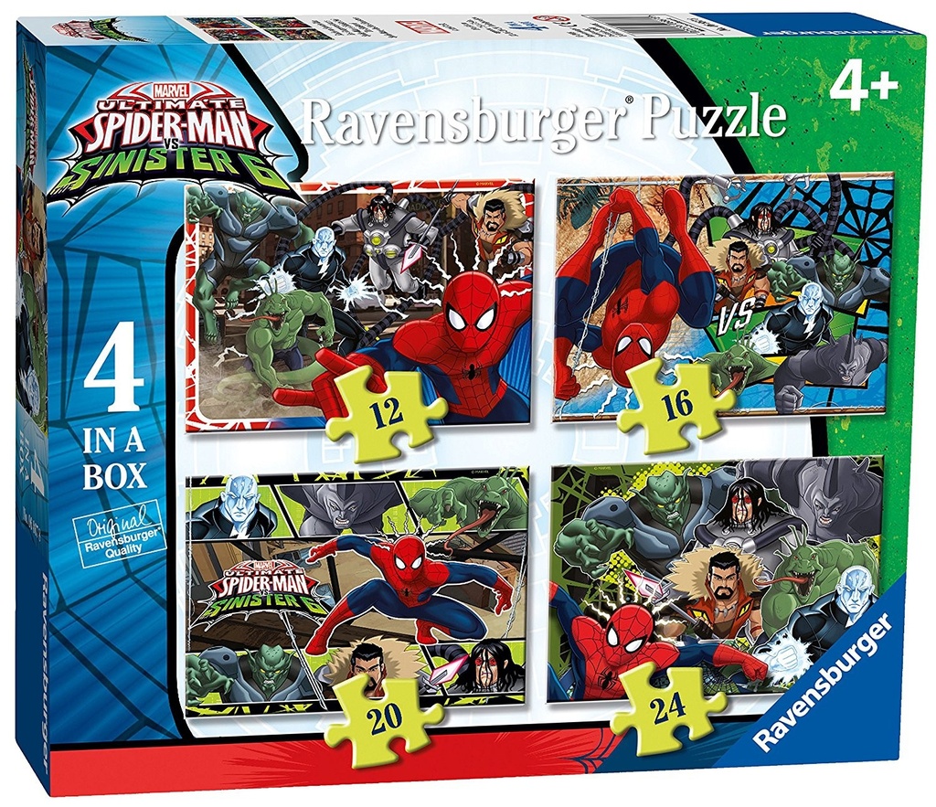 Puzzle (4 in box) Spiderman (Jigsaw)