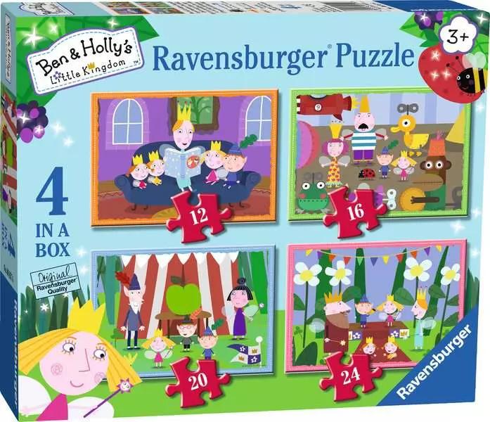 [4005556069576] Puzzle 4 in a box Ben and Holly Ravensburger (Jigsaw)