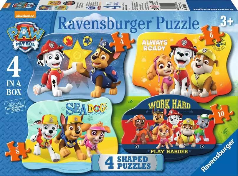 [4005556069798] Puzzle Paw Patrol 4 Shaped Ravensburger (Jigsaw)