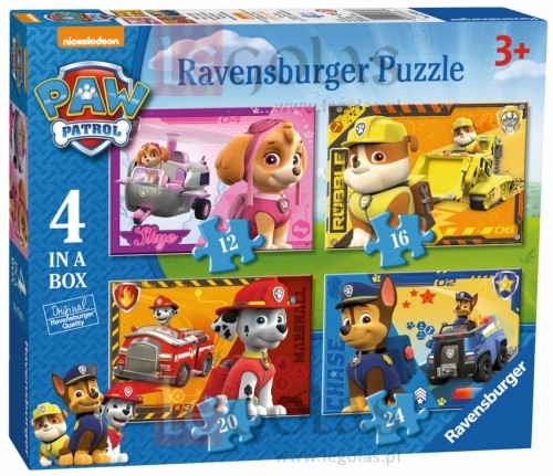 Puzzle (4 in box) Paw Patrol (Jigsaw)