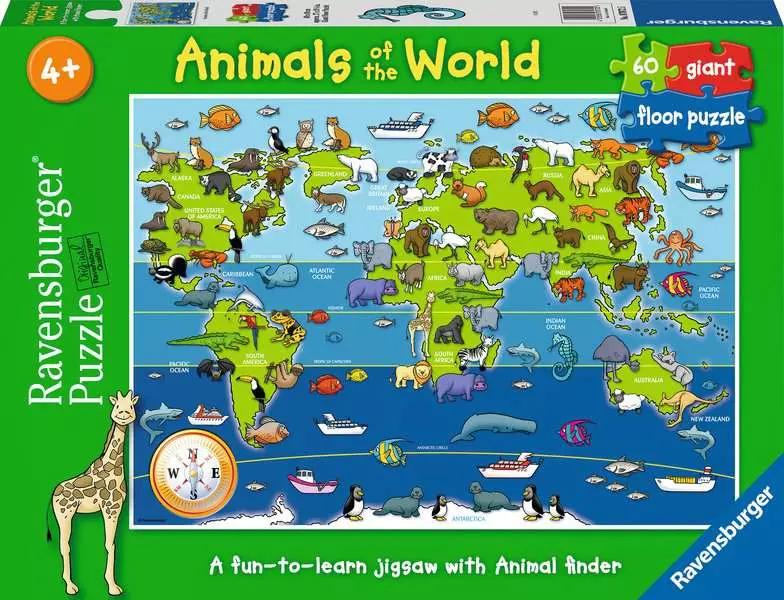 Puzzle Animals of the World 60 Pcs Ravensburger (Jigsaw)