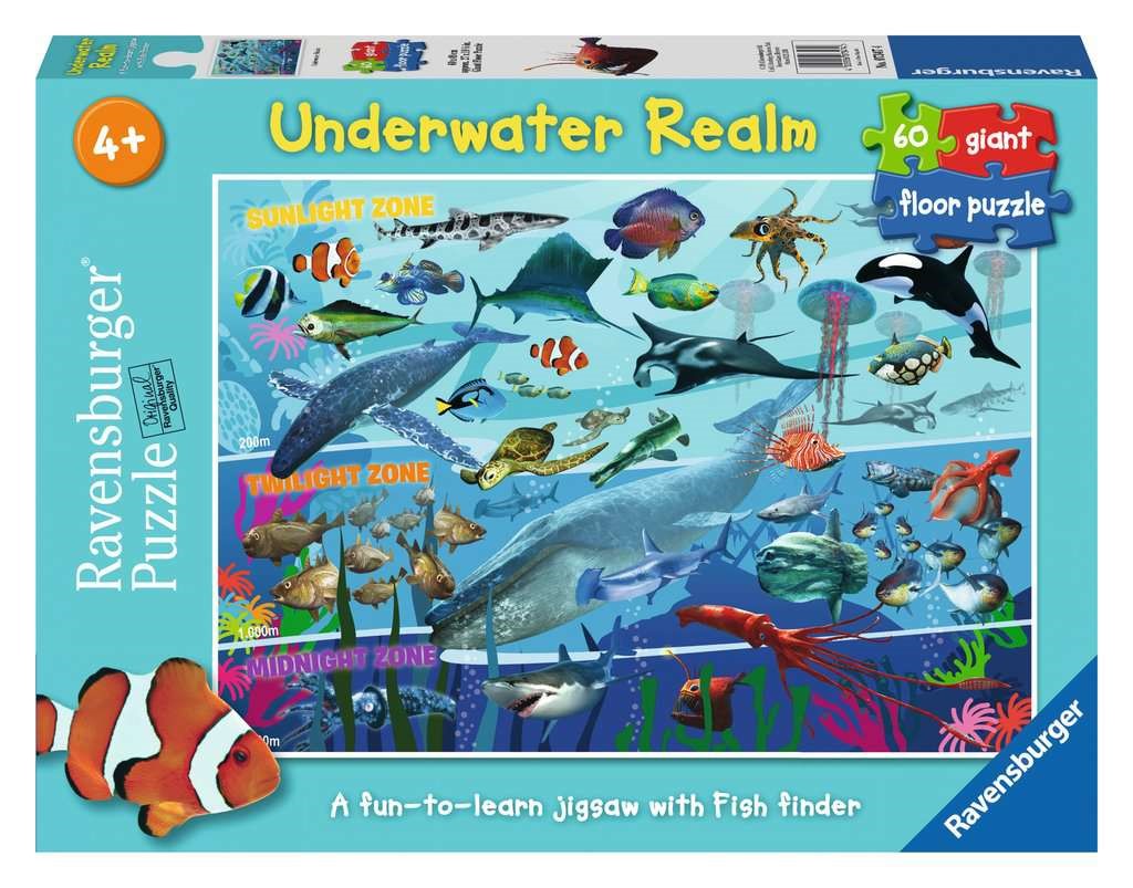 Puzzle Underwater Realm Giant Floor Puzzle, 60pcs