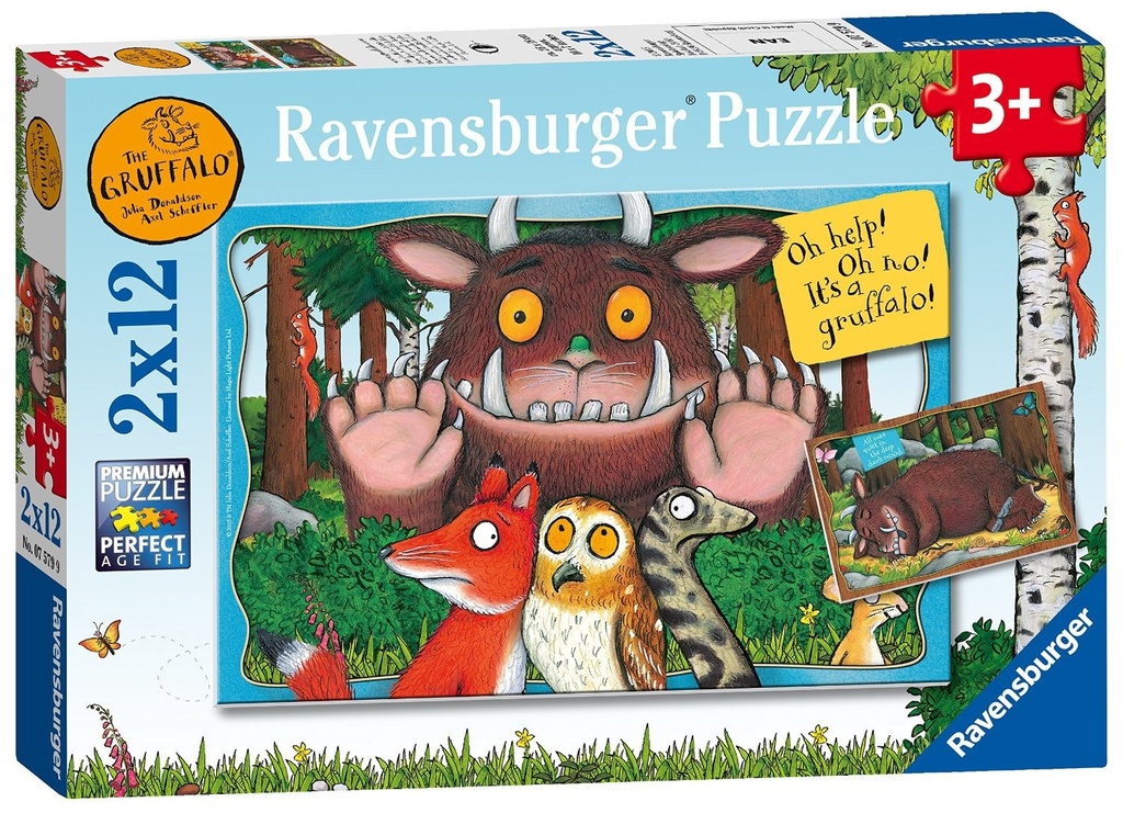 Puzzle The Gruffalo 2x12 Pcs Ravensburger (Jigsaw)