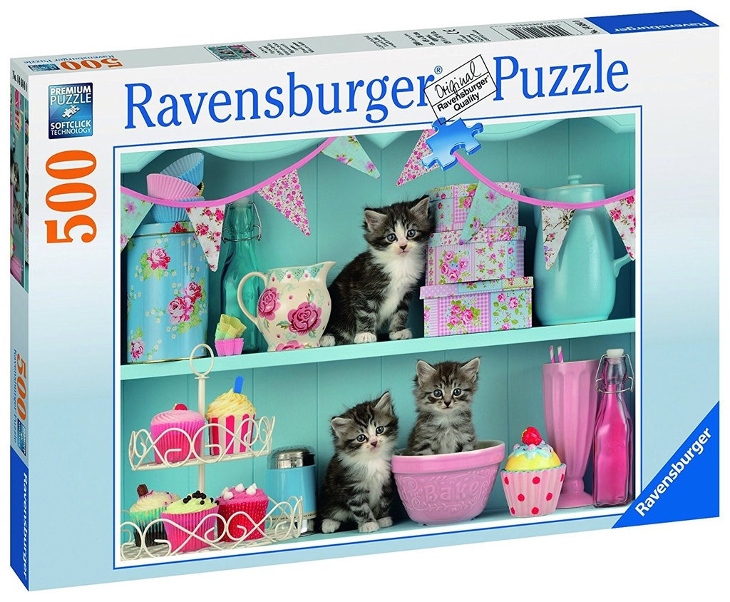 Puzzle 500pc Kittens and Cupcakes (Jigsaw)
