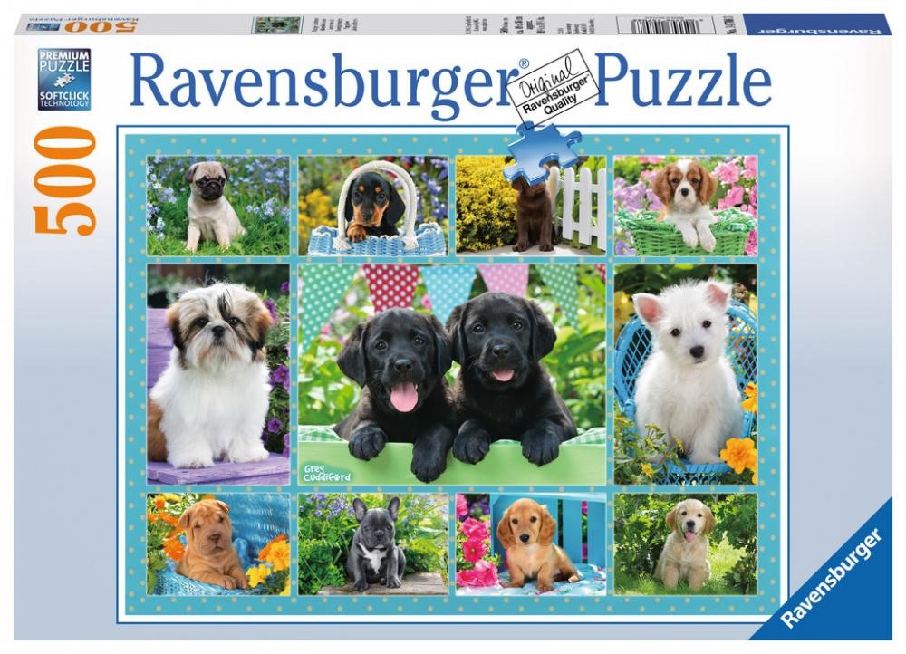 Puzzle Cute Puppies 500 Pcs Ravensburger (Jigsaw)
