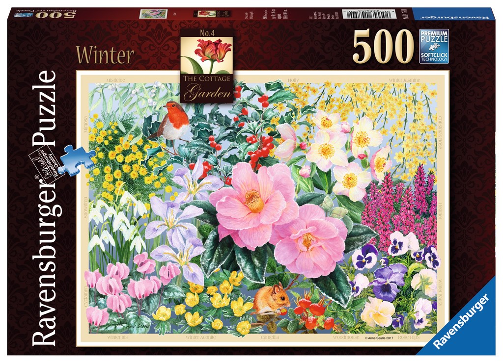 Puzzle Cottage Garden Winter 500pcs (Jigsaw)
