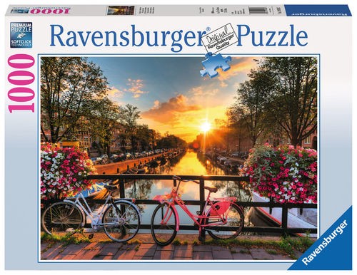 Puzzle 1000pc Bicycles in Amsterdam (Jigsaw)