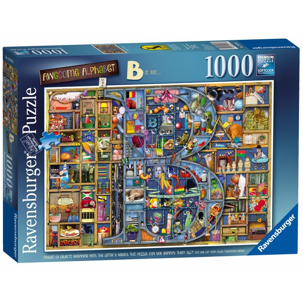 Puzzle 1000pcs Awesome Alphabet 'B' (Jigsaw)
