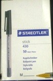 STAEDTLER BOX BLACK PENS