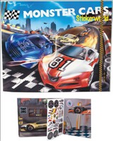 Create Your Monster Cars Sticker Book
