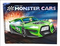 Create Your Monster Cars Colouring Book (Large)