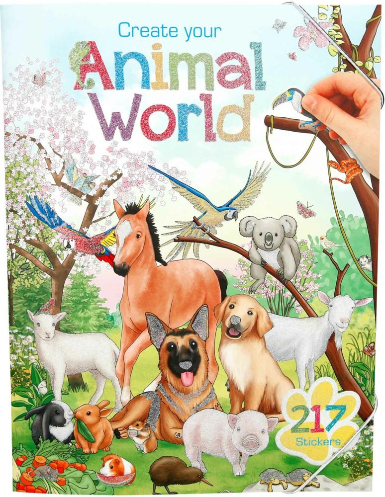 Create Your Animal World Colouring Book